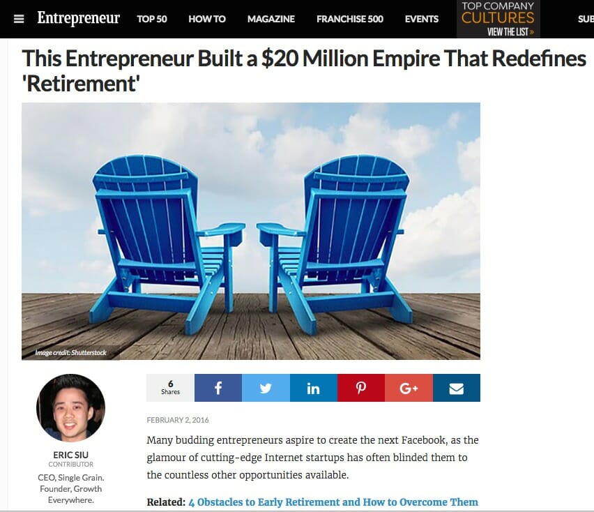 Eric Siu Entrepreneur blog post 1
