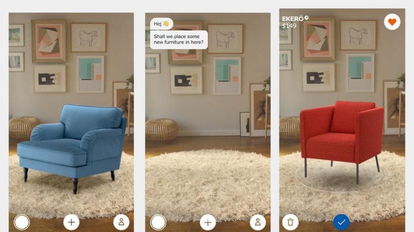 IKEA Place app allows users to take a picture of a room in their homes with a smartphone camera