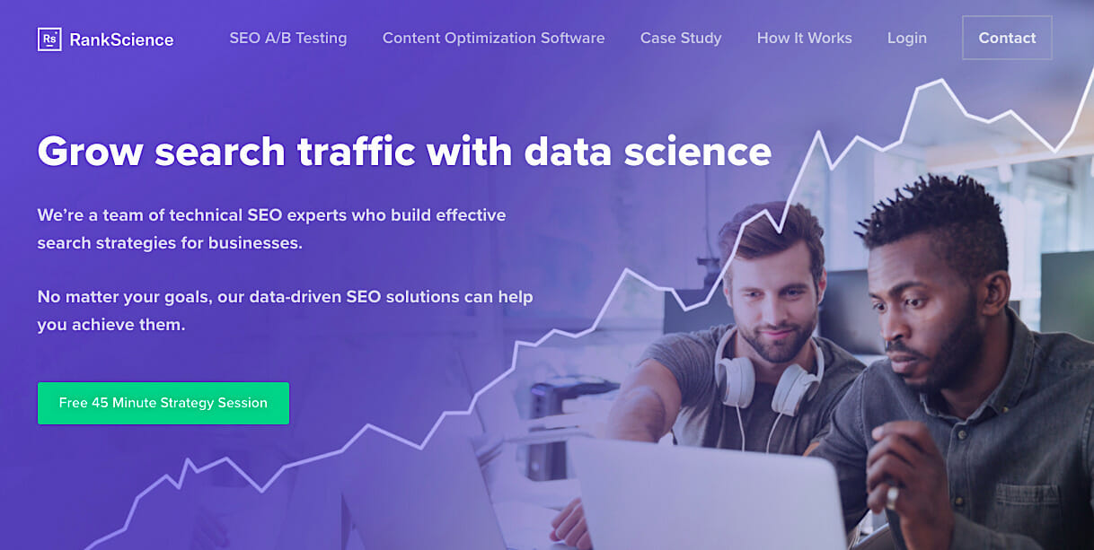 RankScience home page