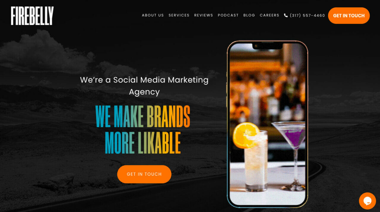 FireBelly marketing home page
