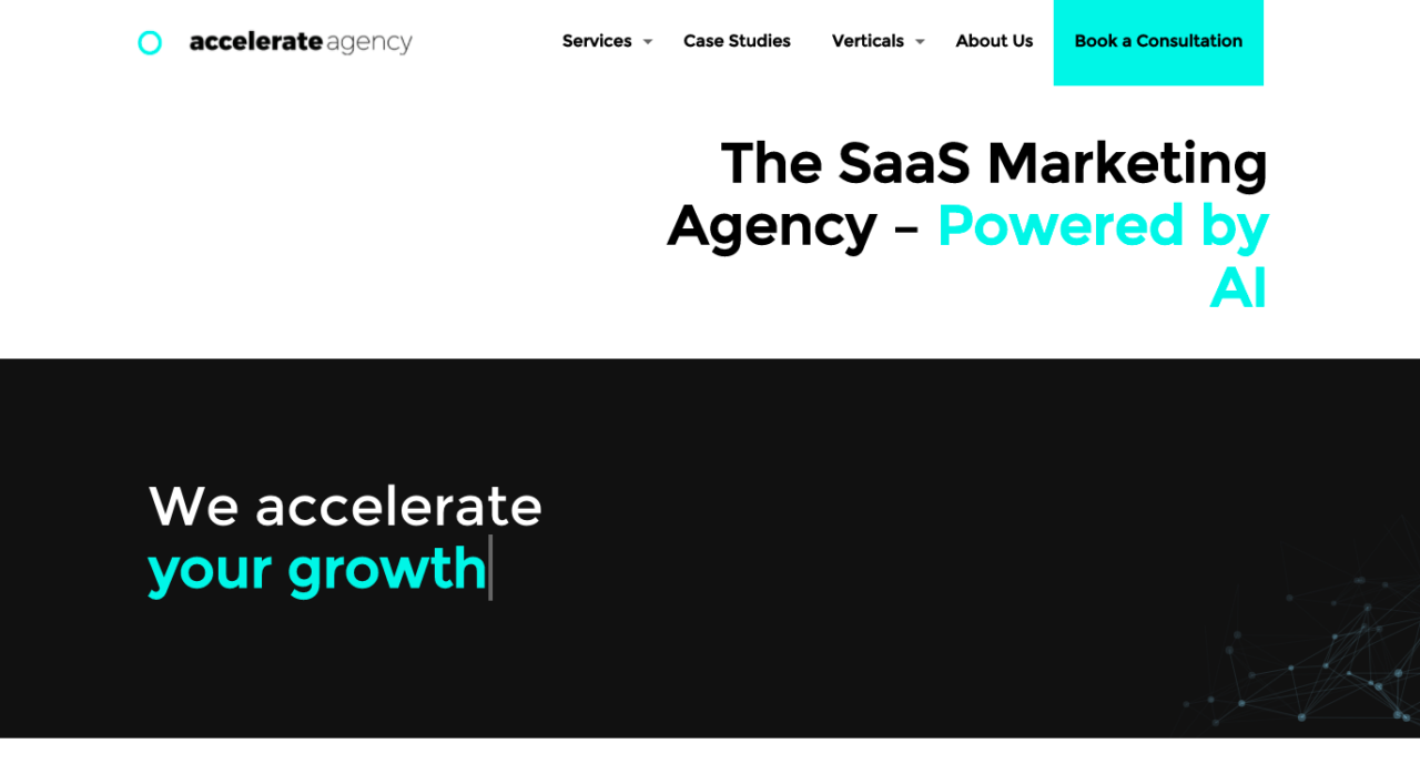 Accelerate Agency home page