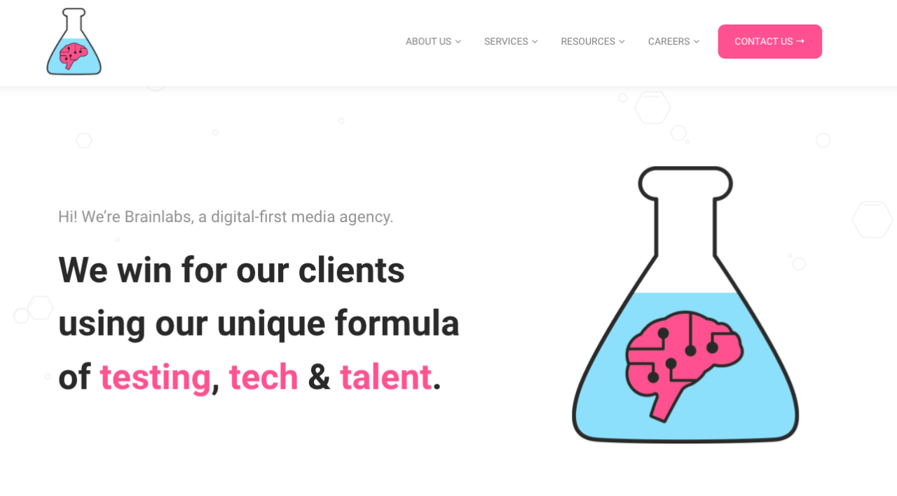 Branlabs agency home page