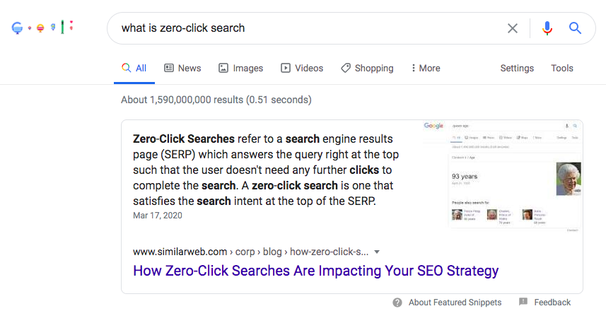 zero-click search